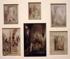 Gustave Moreau - Sheet of Studies for L'Apparition
